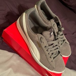 Grey Pumas worn twice